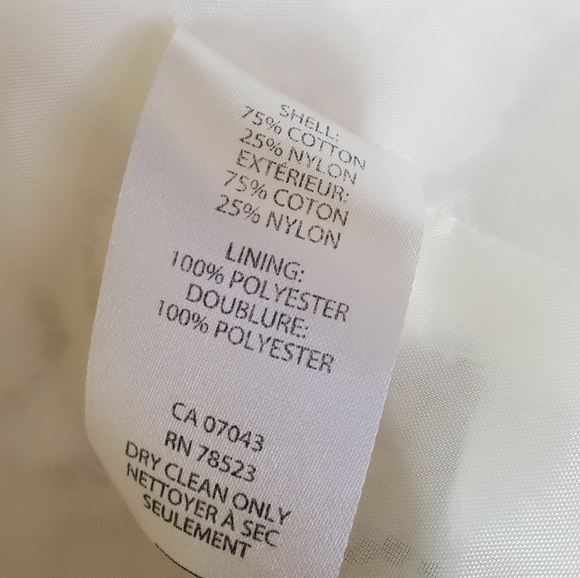 ALIE women off white blazer size Large cotton - Picture 14 of 16